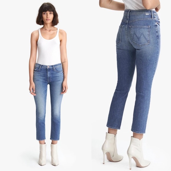 mother mid rise jeans